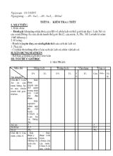 Bài giảng Tiết 8  Kiểm tra 1 tiết (tiếp)